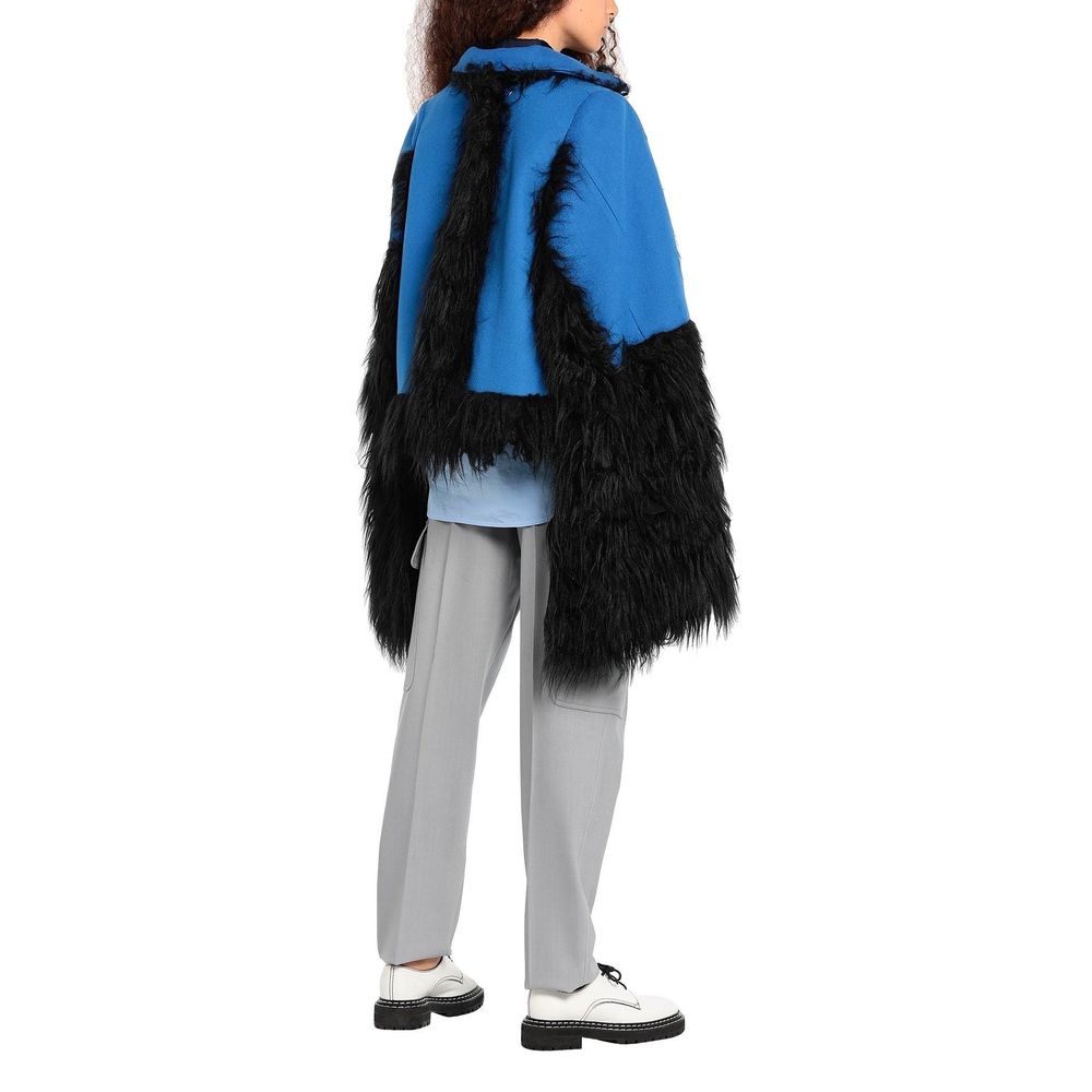 Maison Margiela Blaue Wollmäntel
